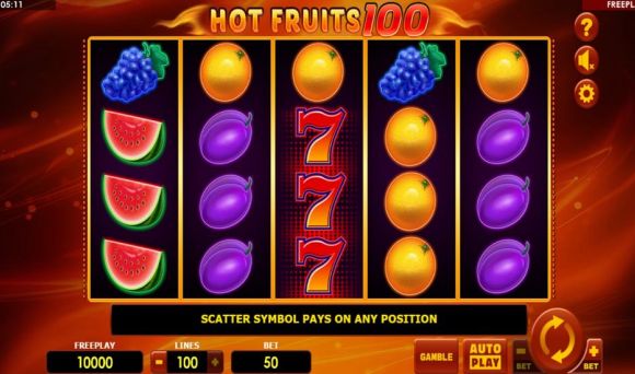 Hot Fruits 100