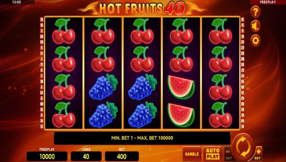 Hot Fruits 40 slot - mobile