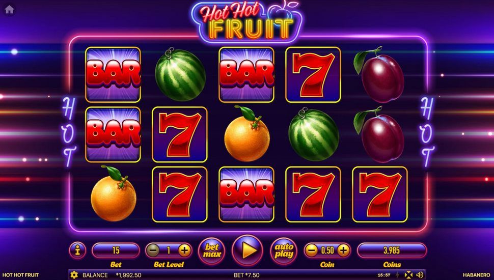 Hot Hot Fruit slot gameplay