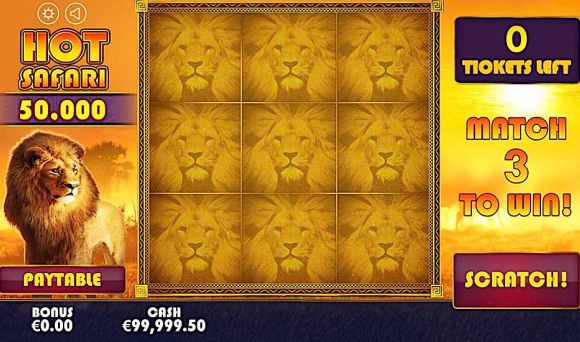 Hot Safari Scratchcard