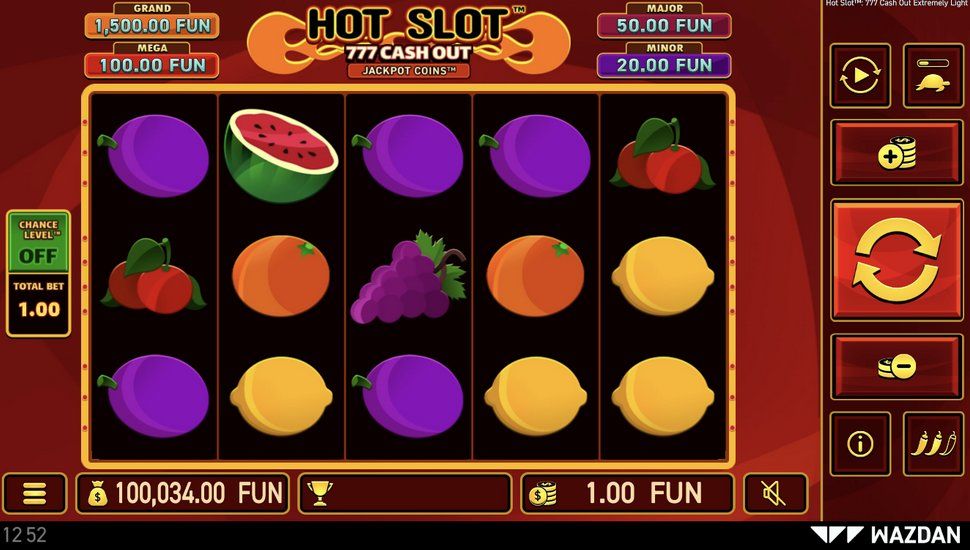 Hot Slot: 777 Cash Out Extremely Light slot mobile
