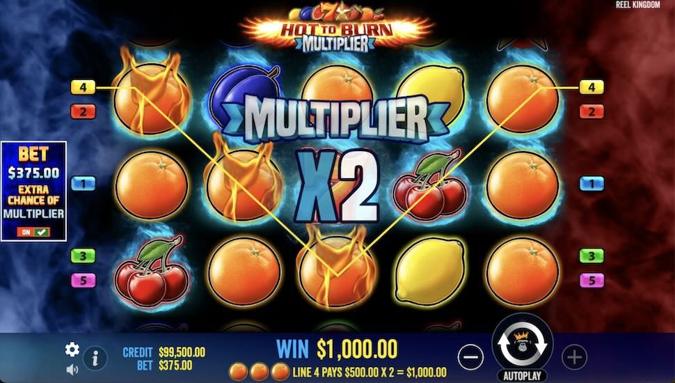 Hot toBurn Multiplier slot Bonus