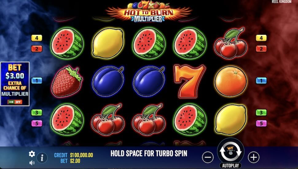 Hot to Burn Multiplier slot Gameplay