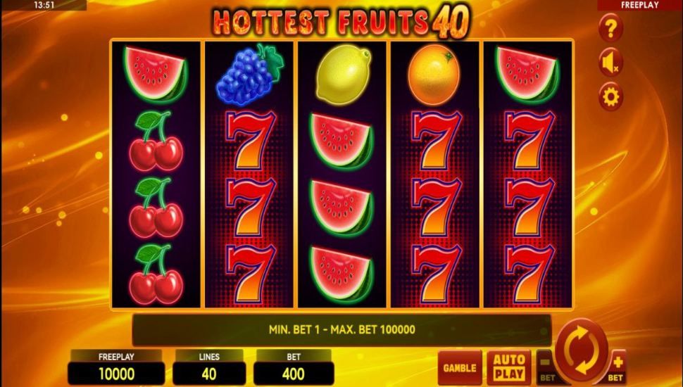 Hottest Fruits 40 slot mobile
