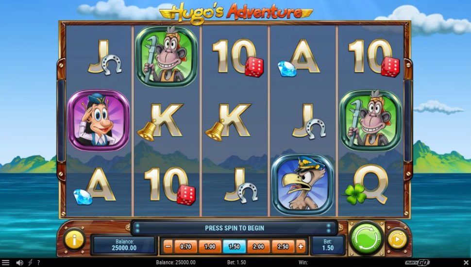 Hugo's Adventure slot mobile
