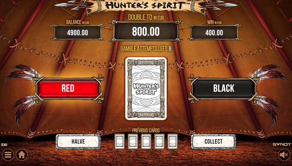 Hunter's Spirit Slot - Gamble Feature