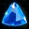 Blue triangle gem