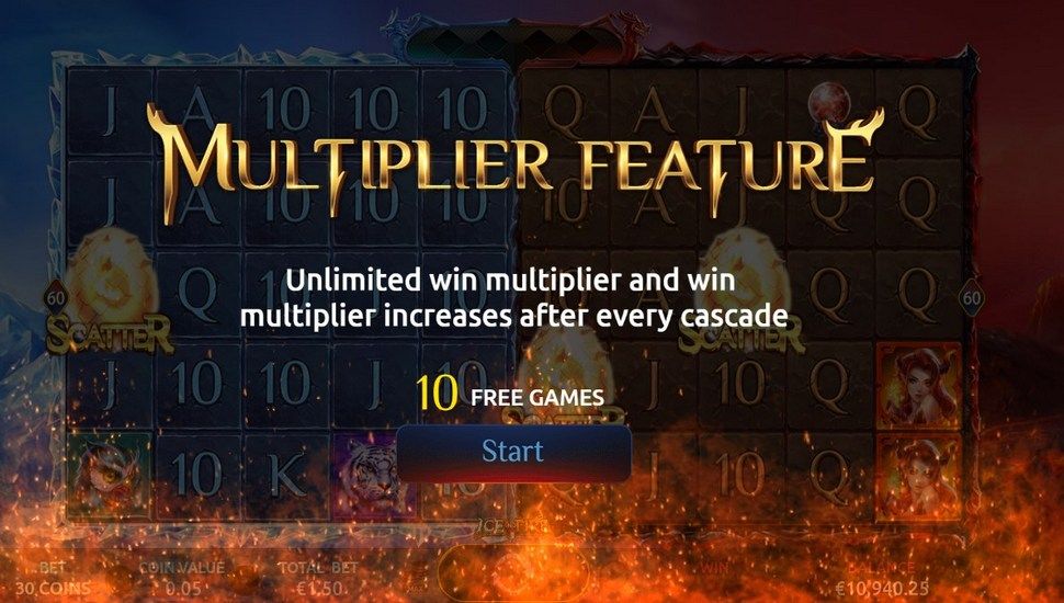 Ice and Fire slot free spins