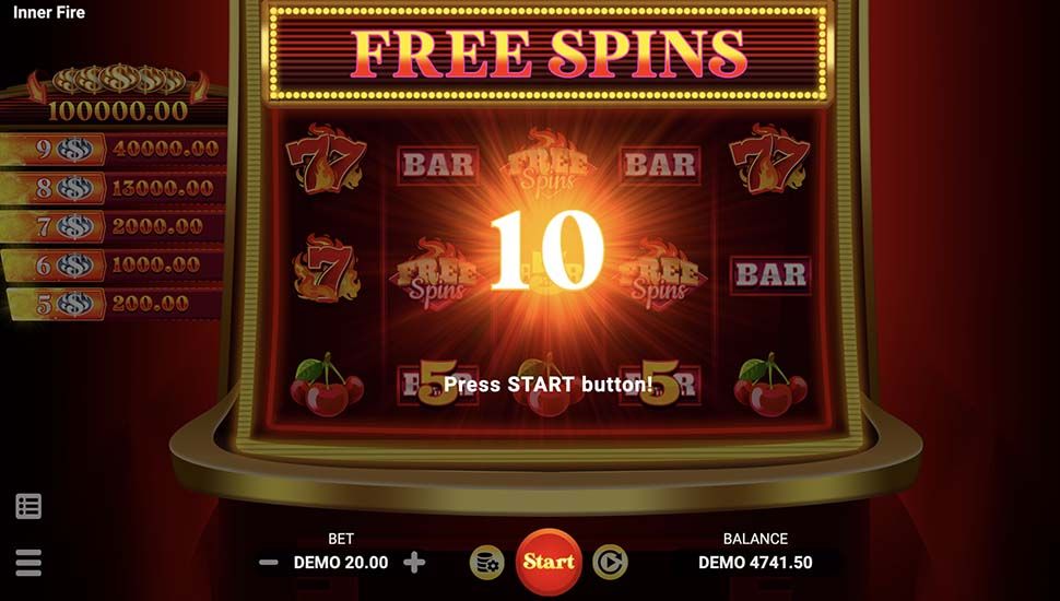 Inner Fire slot free spins