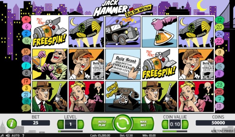 Jack Hammer vs Evil Dr. Wüten