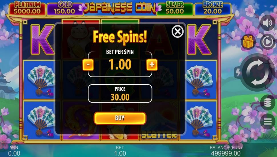 Japanese Coin: Hold The Spin slot buy feature