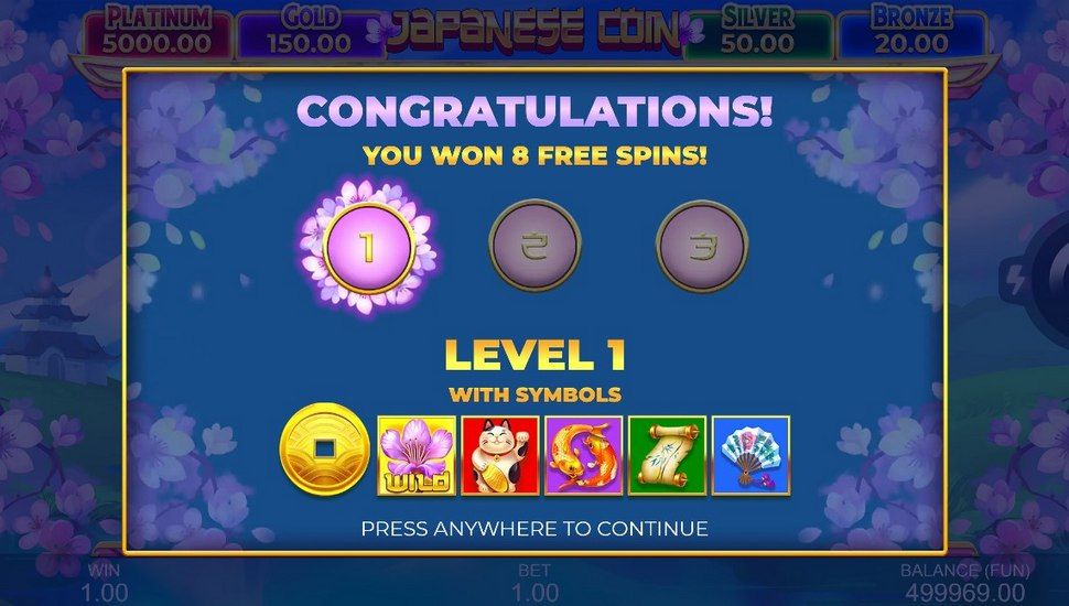Japanese Coin: Hold The Spin slot free spins