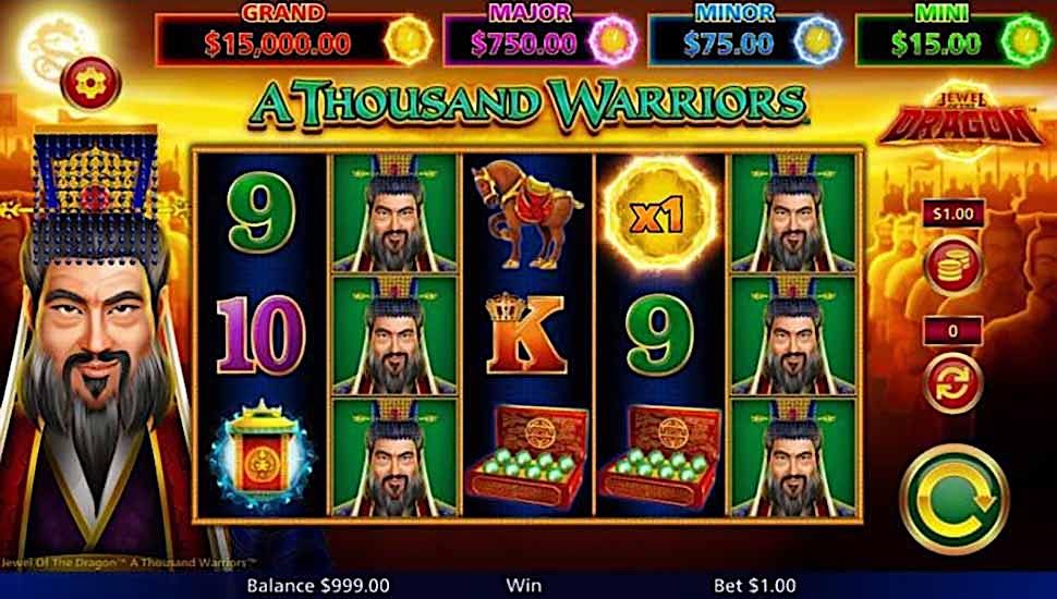 Jewel of the Dragon A Thousand Warriors slot mobile