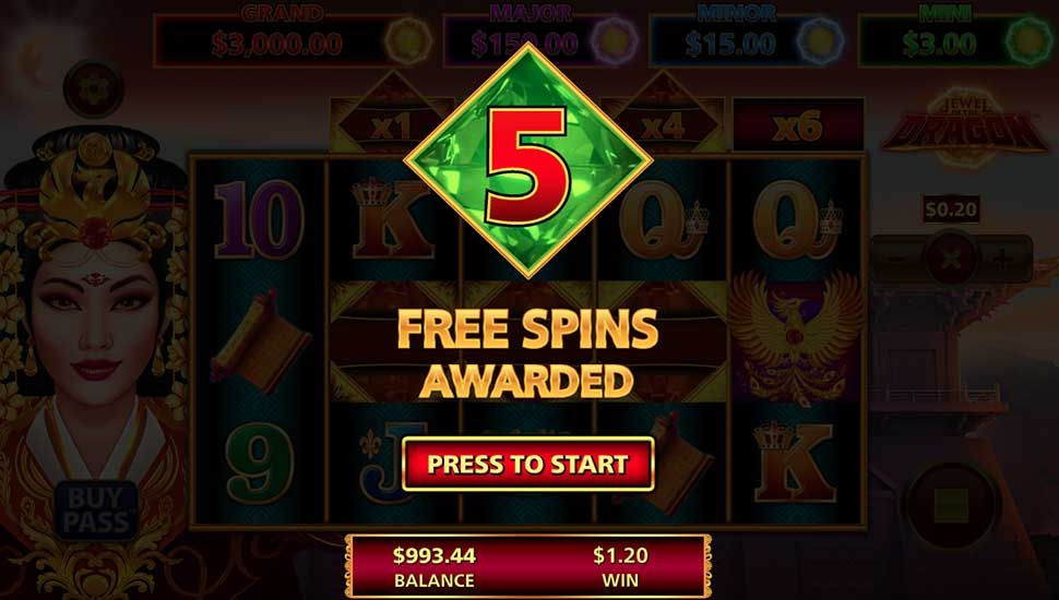 Jewel of the Dragon Red Phoenix slot free spins
