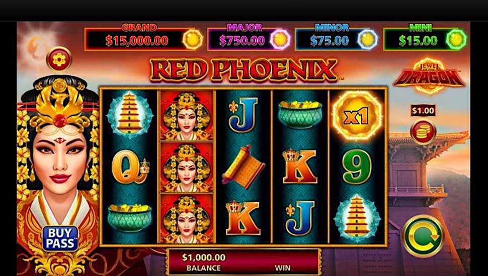 Jewel of the Dragon Red Phoenix slot mobile