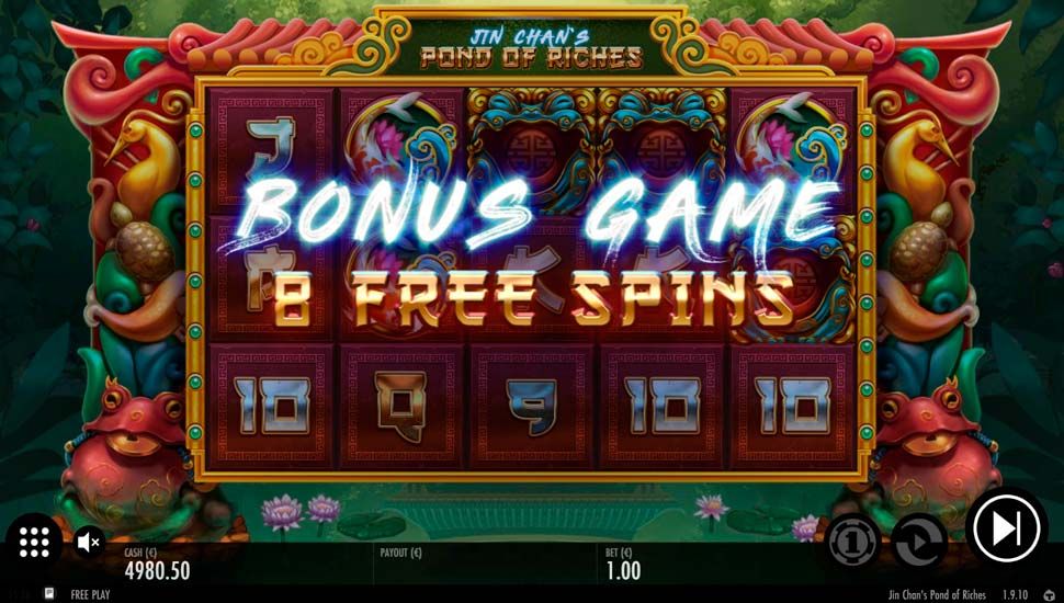Jin Chan's Pond of Riches slot - Bonus Game