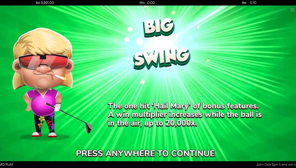 John Daly – Spin It & Win It slot machine