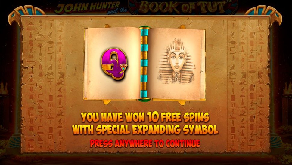 John hunter and the book of tut - Free Spins