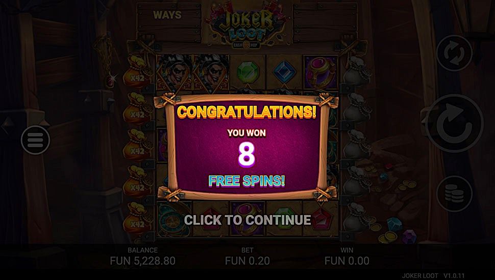 Joker Loot slot free spins