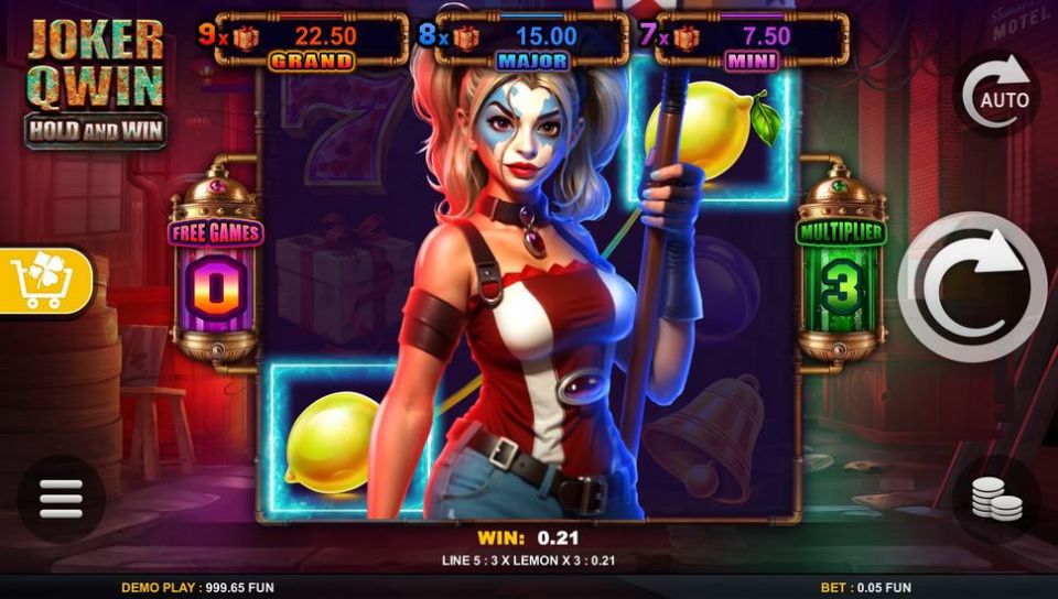 Joker Qwin Hold and Win slot Expanding Wild