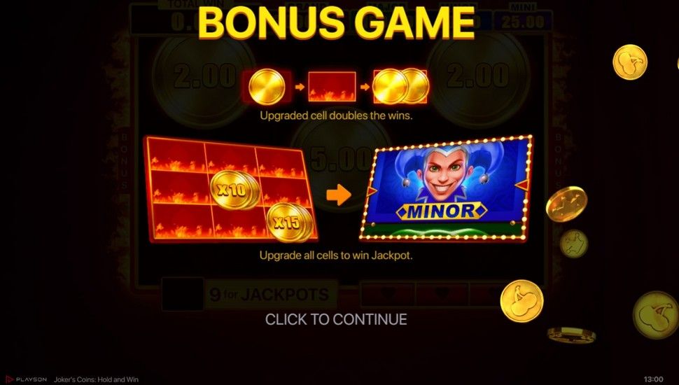 Joker’s Coins: Hold and Win Slot - Bonus Game