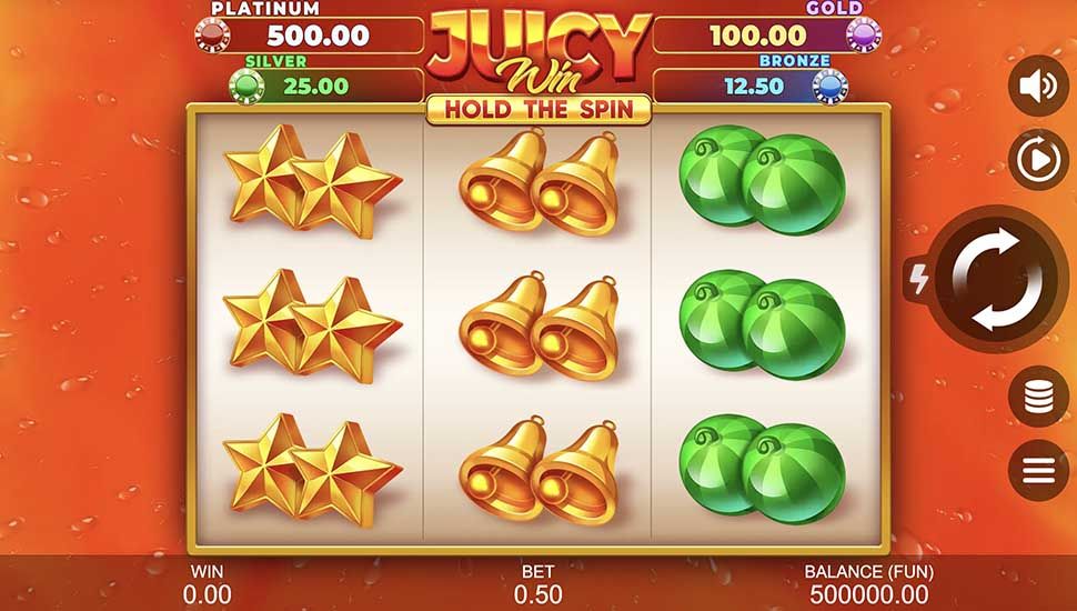 Juicy Win Hold The Spin slot gameplay