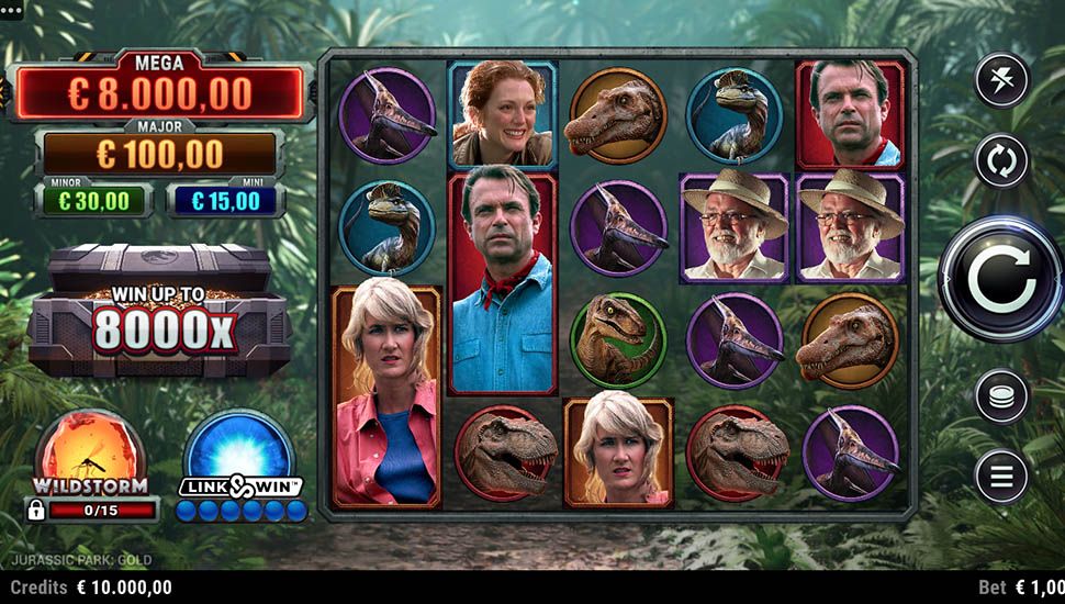 Jurassic Park Gold Link&Win slot preview