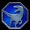 Blue Dinosaur Icon