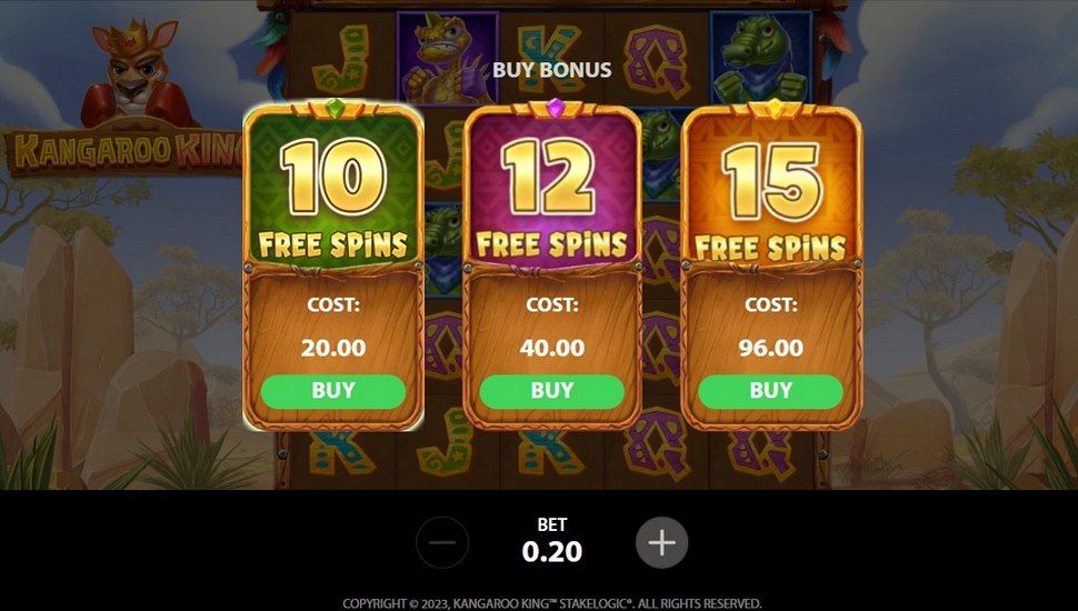 Kangaroo King slot Bonus Buy
