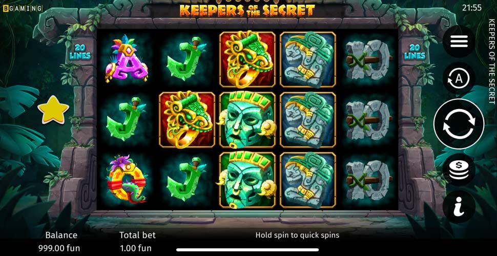 Keepers of the Secret slot mobile