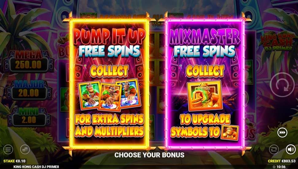 King Kong Cash DJ Prime8 slot bonus