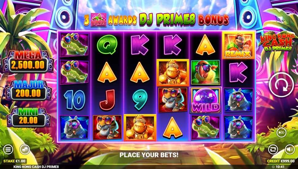 King Kong Cash DJ Prime8 slot gameplay