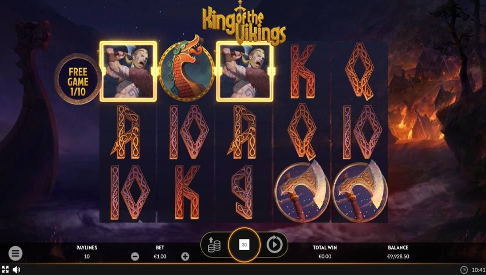 King of the Vikings slot - feature