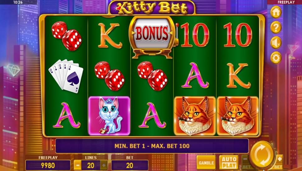 Kitty Bet slot - gameplay