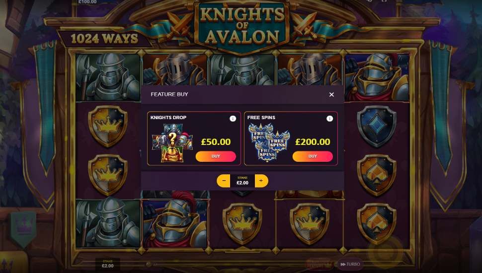 Knights of Avalon slot - feature