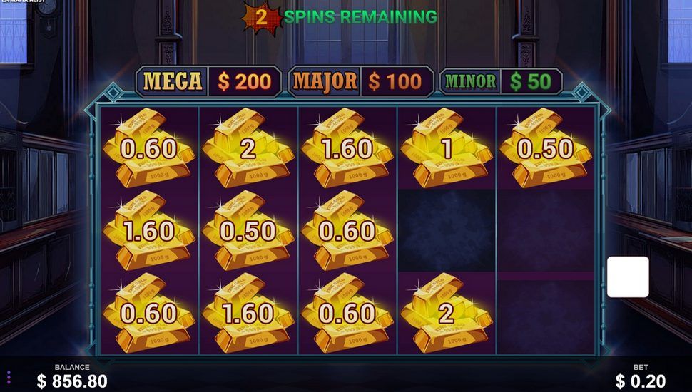 La Mafia Heist slot Gold reserve bonus game