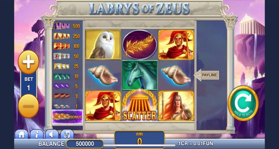 Labrys of Zeus 3х3 slot mobile