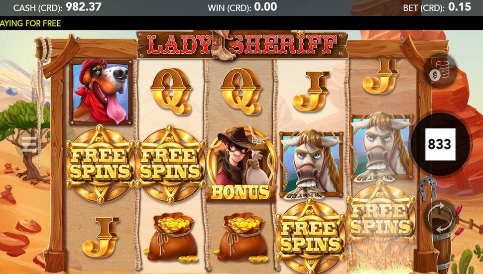Lady Sheriff Slot - Free Spins