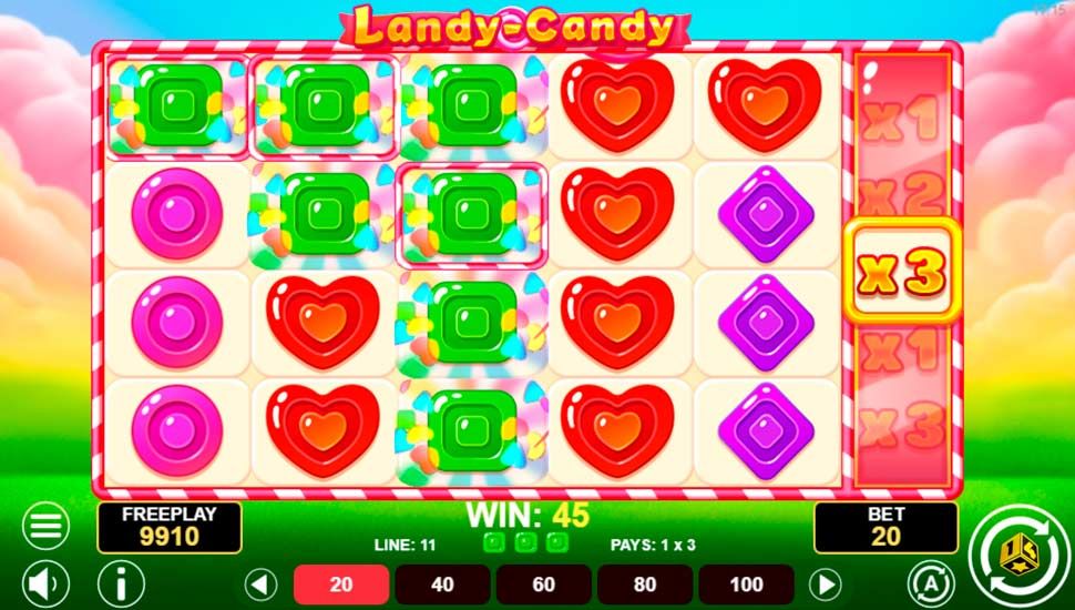 Landy-Candy slot Multiplier Reel