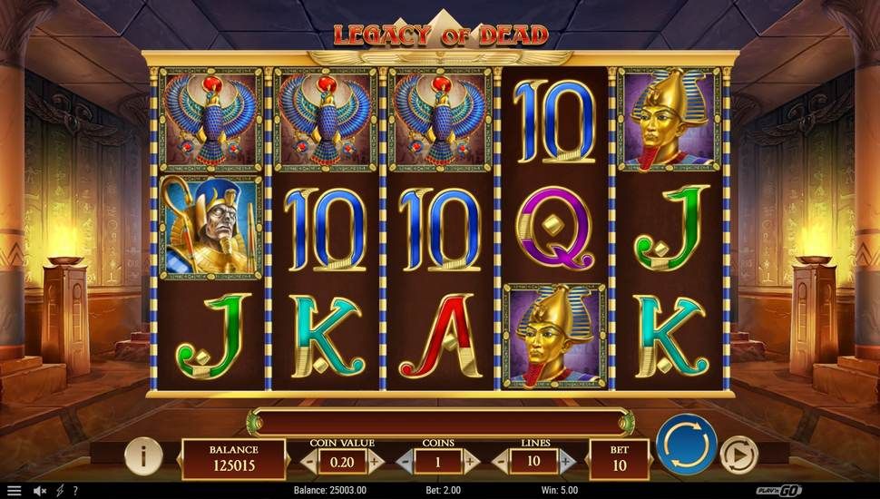 Legacy of Dead slot gameplay