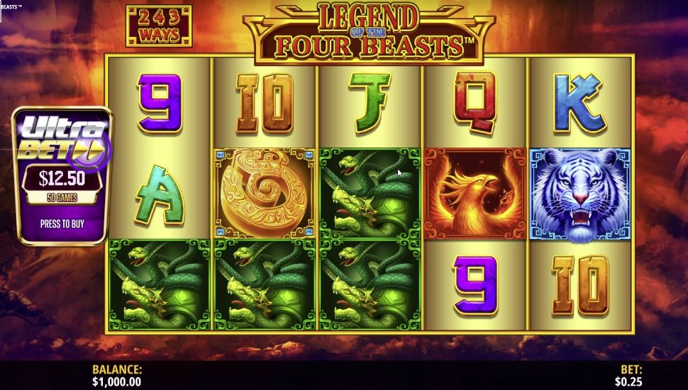 Legend of the Four Beasts Slot by iSoftBet preview