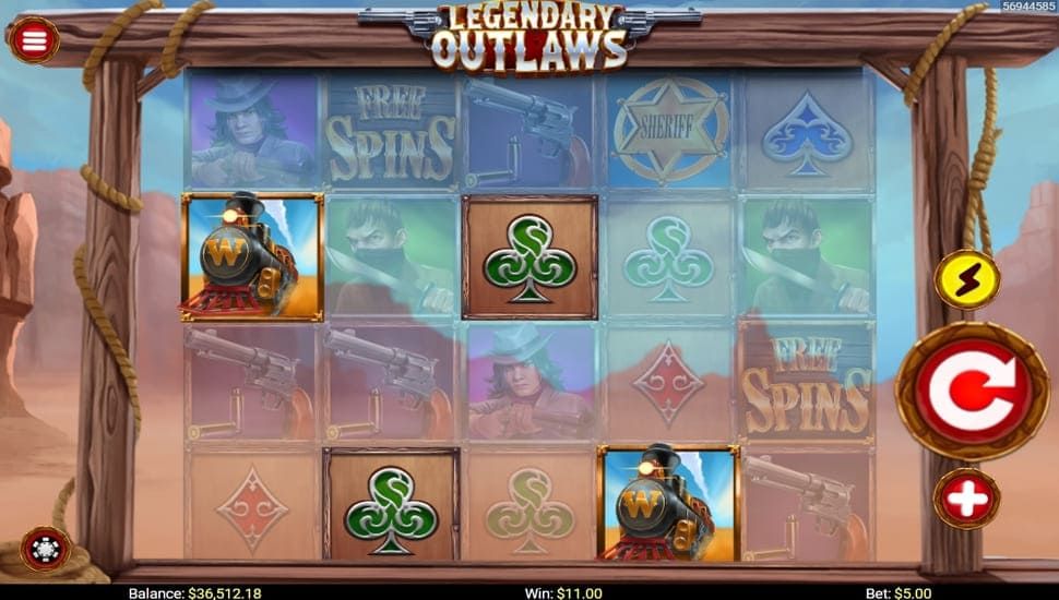 Legendary outlaws slot wild