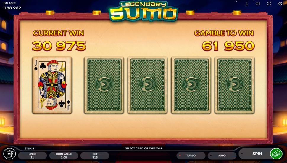 Legendary Sumo Slot - Risk game