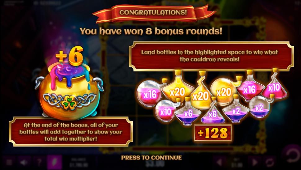 Leprechaun's Luck Emporium slot Bonus Game