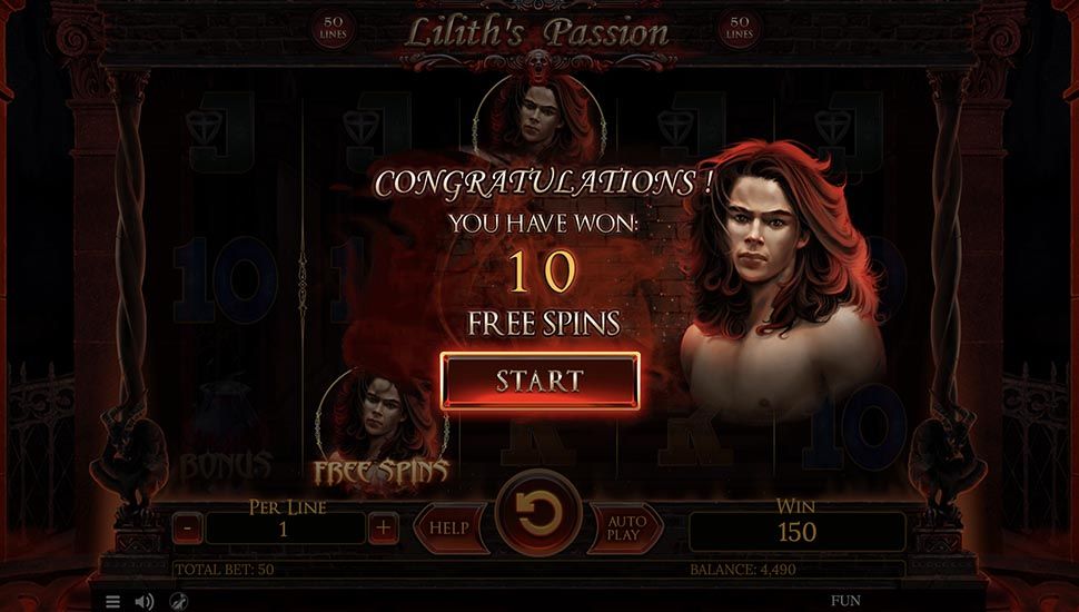 Liliths Passion slot free spins
