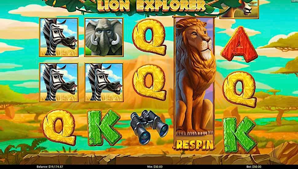Lion Explorer slot respin