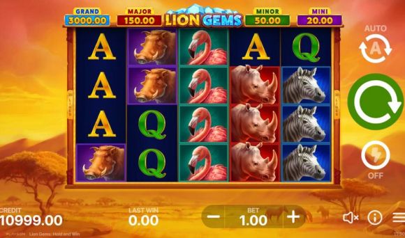 Lion Gems: Hold and Win 