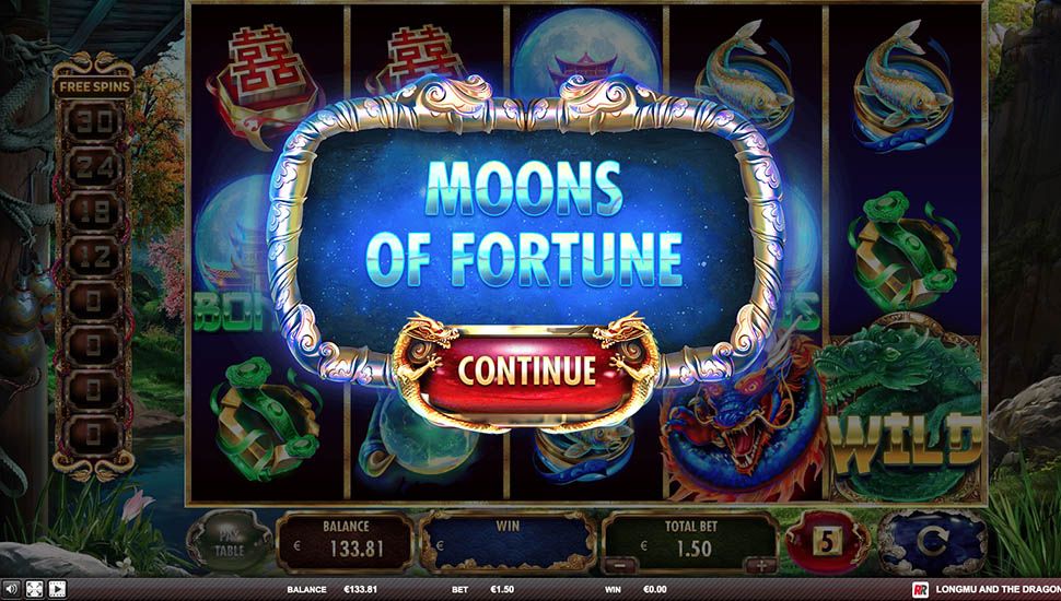 Longmu and the Dragons slot machine