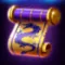 Dragon Scroll with purple ink on it symbol