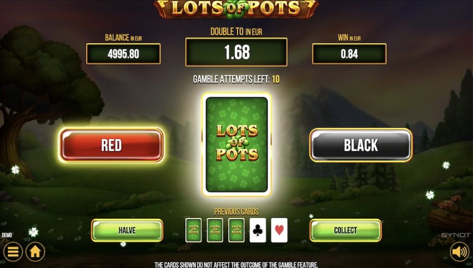 Lots of Pots slot Gamble Feature